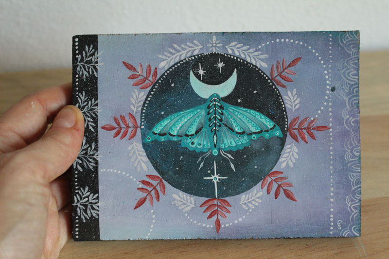 Moth, nocturnal insect painting