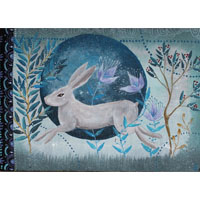 Winter Hare, strength and resilience painting 